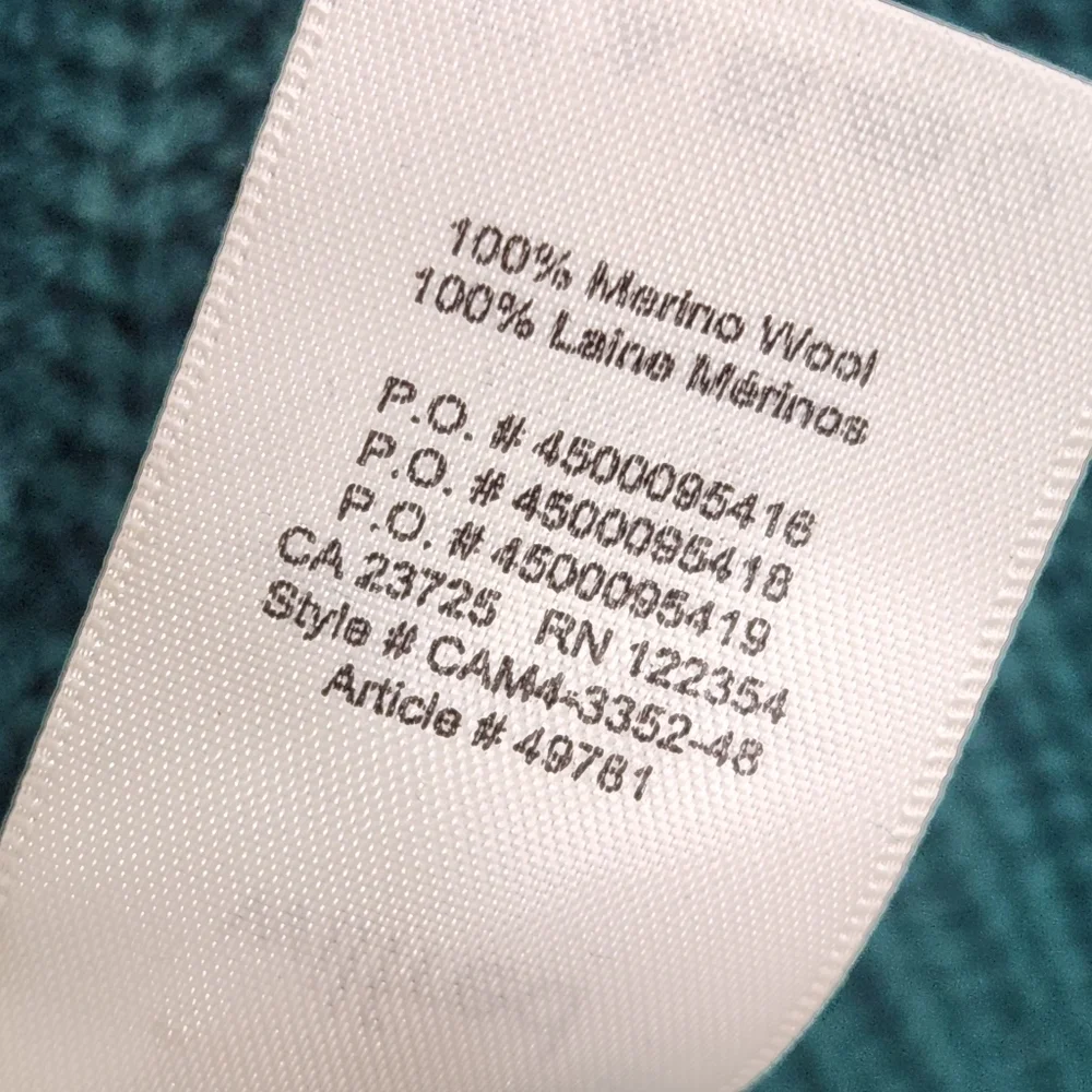 Aritzia Wilfred Montpellier Emerald Green Merino Wool Turtleneck Sweater Sz XXS - Picture 10 of 12